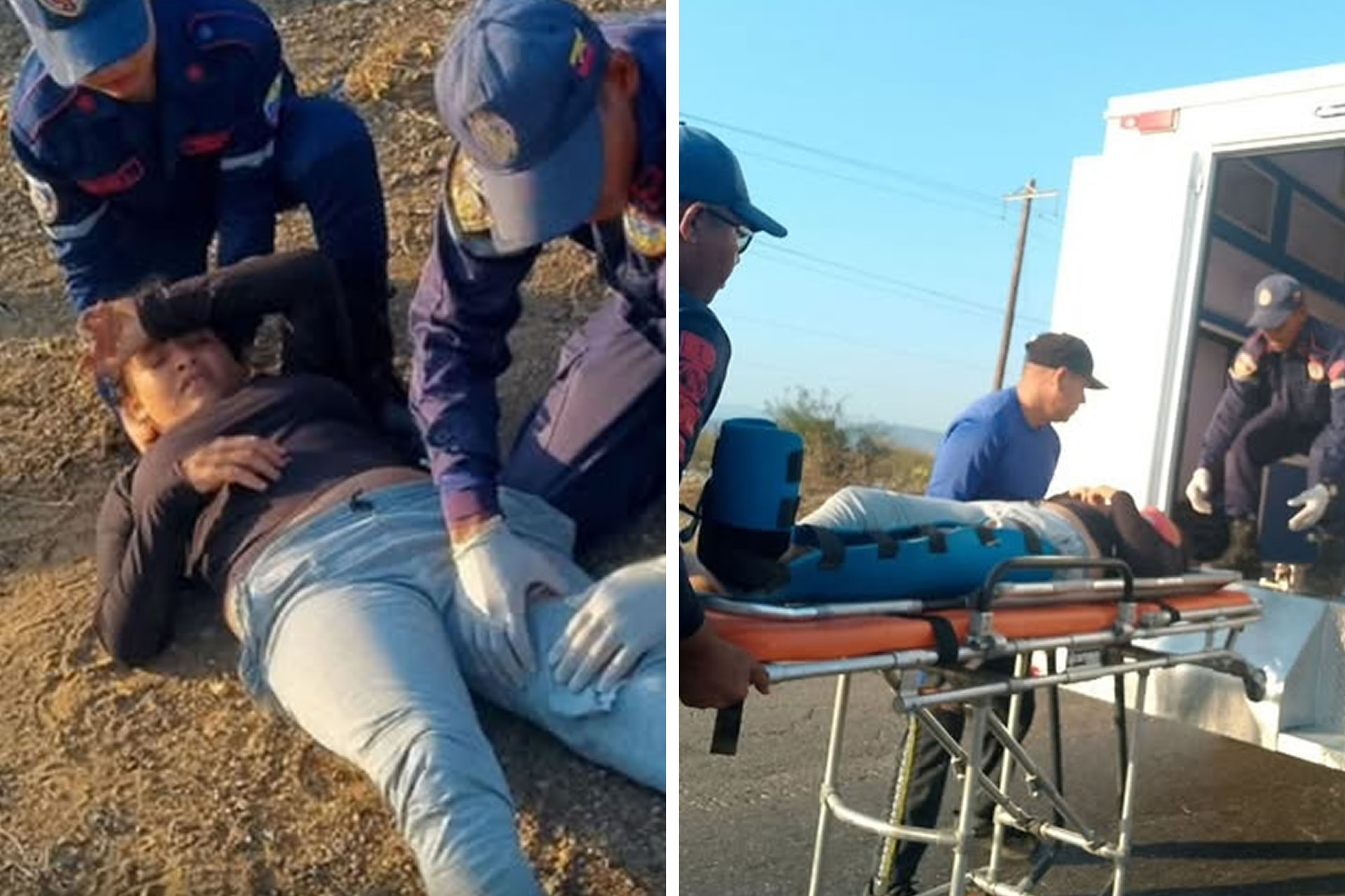 Bomberos auxilian a una lesionada tras un Accidente de Tránsito en la ...